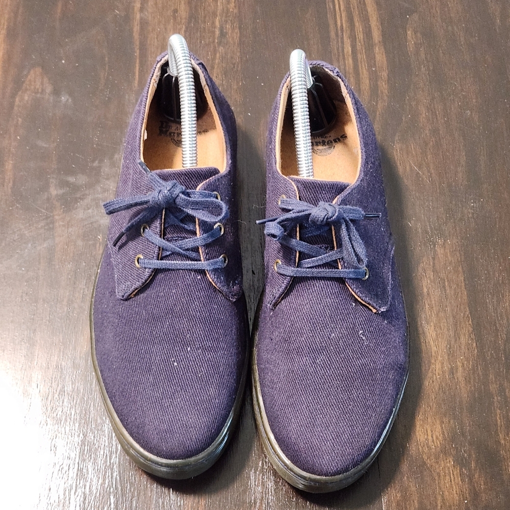 Dr. Martens Gizelle Lace Up Shoes Sneakers NavyCanvas Air Cushion/EUC Women's 8M - Picture 2 of 8